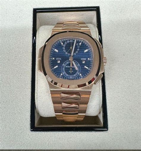 patek philippe 5990 rose gold blue dial